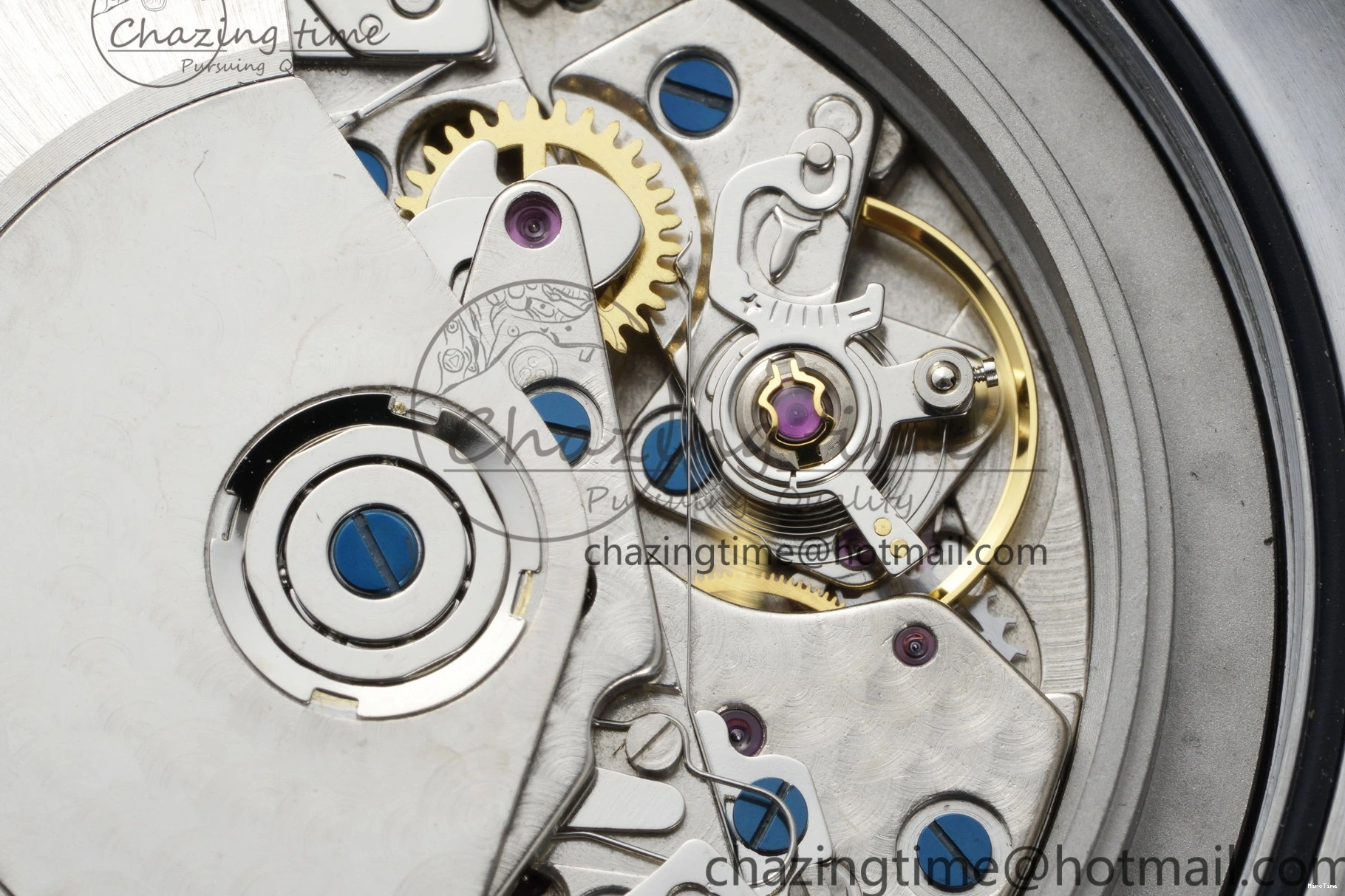 MIROTIME 0520 Pilot Chrono SS AZF 1:1 Best Edition Blue Dial on Brown Leather Strap A TimelessDesign 7060